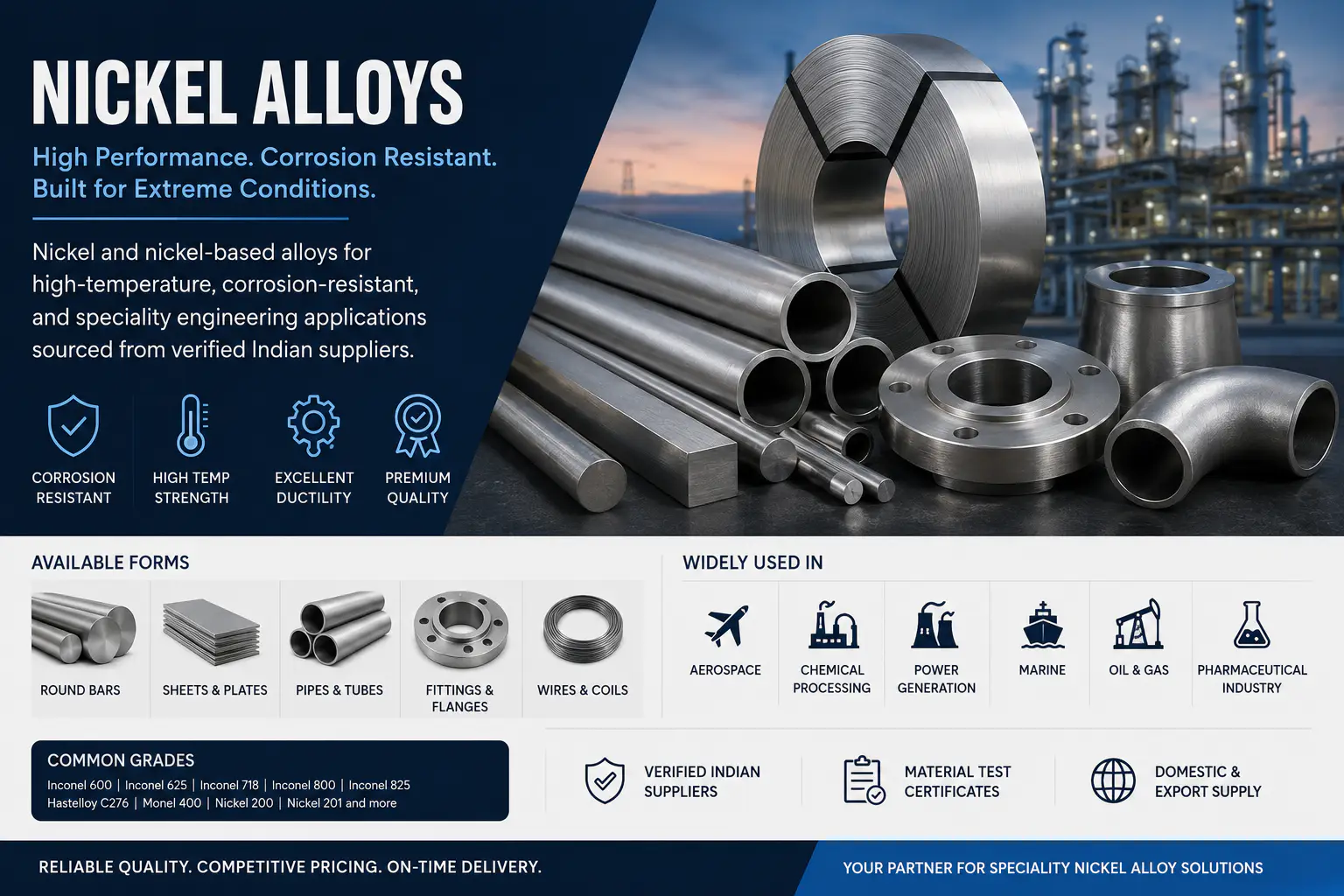 Nickel Alloys capability